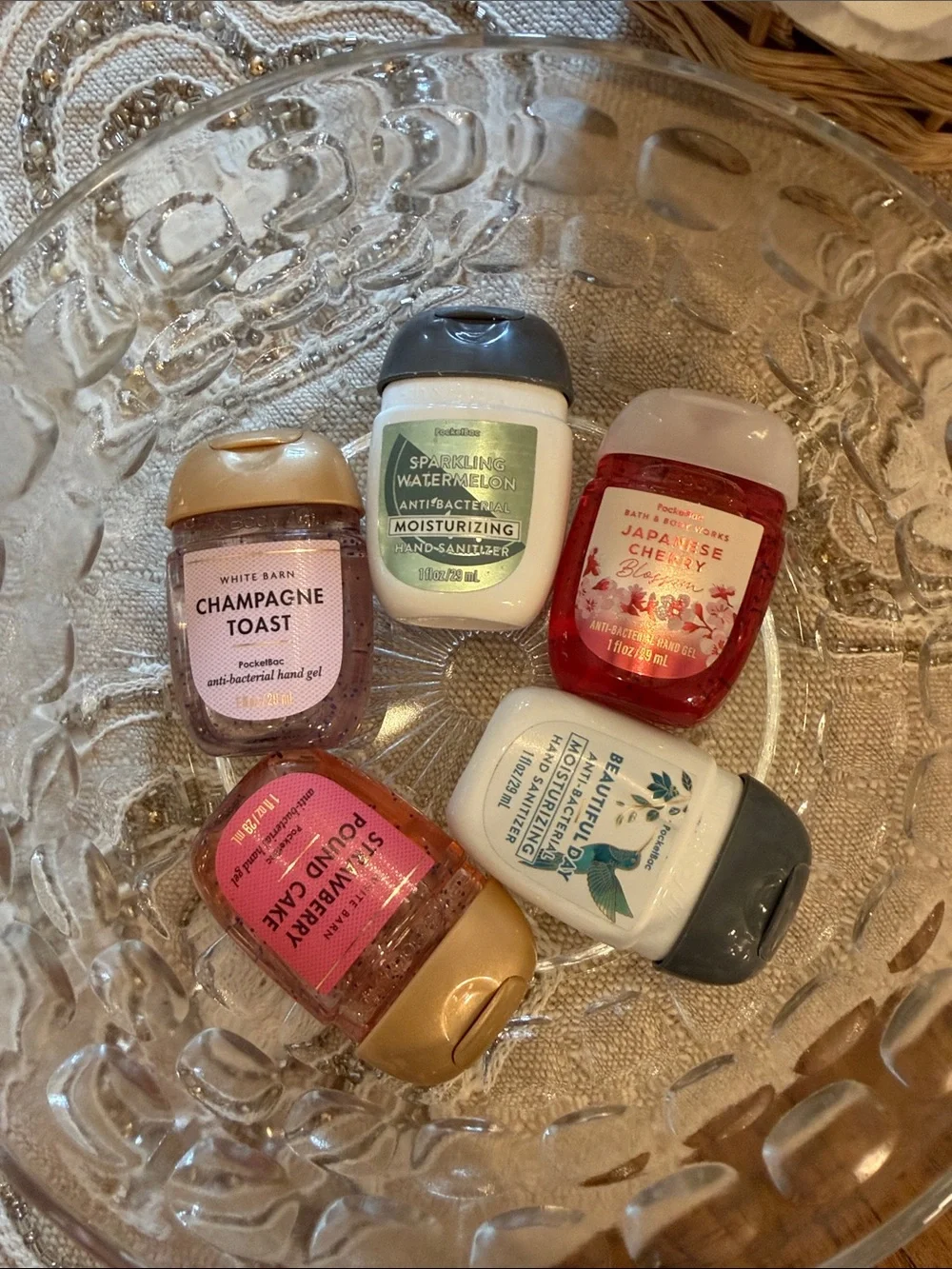 Bath and Bodyworks Pocketbac Handsanitizers Set of 5